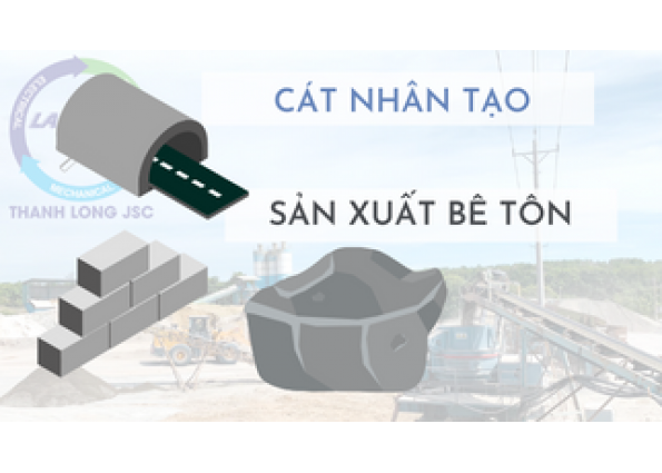 Tăng cường cát nhân tạo trong sản xuất bê tông tươi