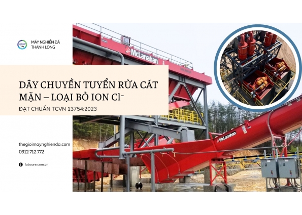 DÂY CHUYỀN TUYỂN RỬA CÁT MẶN – LOẠI BỎ ION Cl⁻