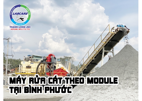 Máy rửa cát theo module tại Bình Phước