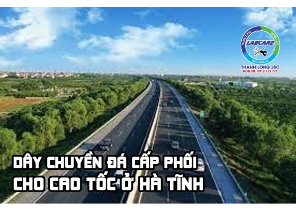 Dây chuyền đá cấp phối cho cao tốc ở Hà Tĩnh