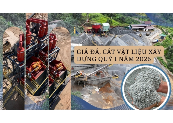 Giá đá, cát vật liệu xây dựng quý 1 năm 2026 – Xu hướng thị trường và giải pháp nguồn cung