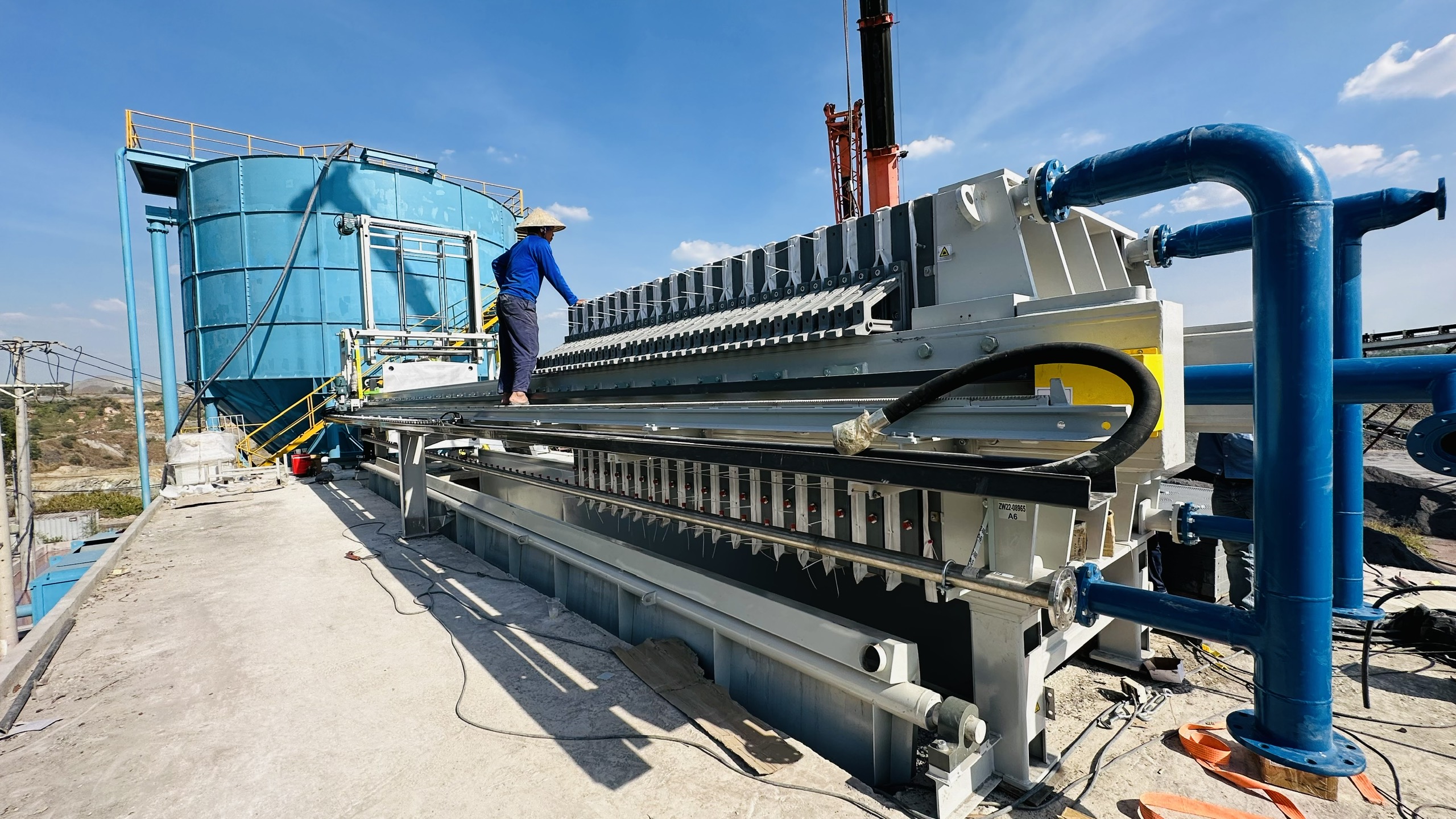 Máy ép bùn khung bản: Giải pháp tối ưu cho xử lý bùn thải