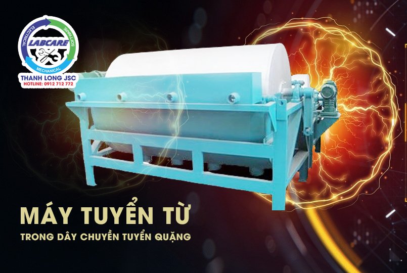 Máy tuyển từ trong dây truyền tuyển quặng