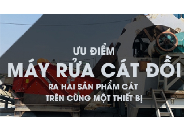 ƯU ĐIỂM MÁY RỬA CÁT ĐỒI RA HAI SẢN PHẨM CÁT TRÊN CÙNG MỘT THIẾT BỊ 