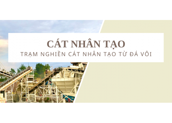 Trạm nghiền cát nhân tạo từ đá vôi tại Hà Nam 